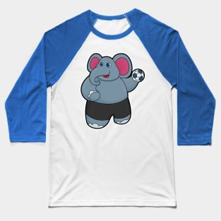 Elephant as Handball player with Handball ball Baseball T-Shirt